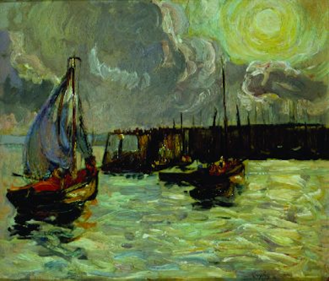 OUTER HARBOR, CONCARNEAU, BRITTANY by Hayley Lever