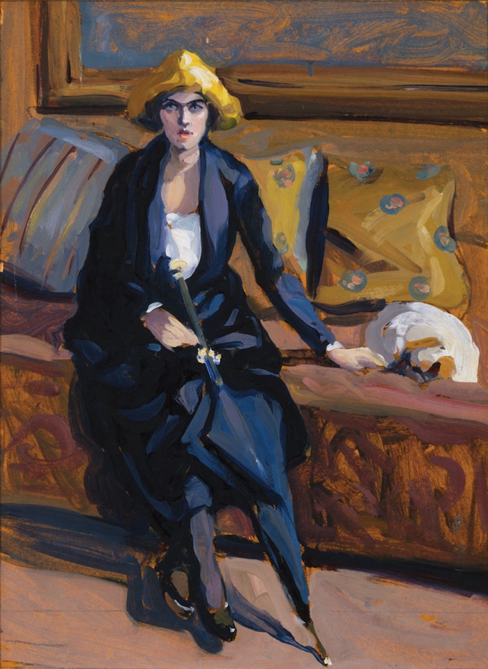 WOMAN WITH UMBRELLA by Jane Peterson
