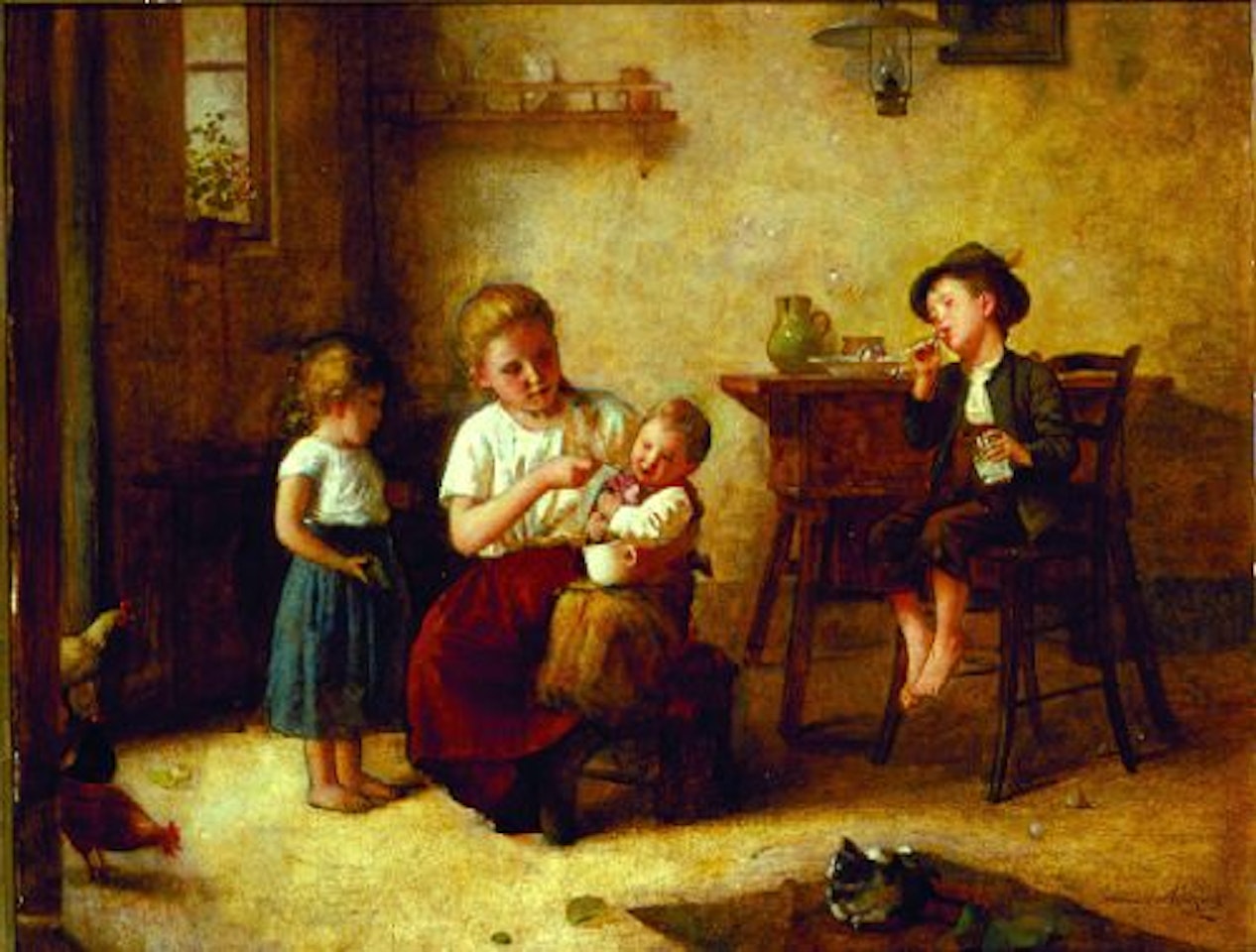 BLOWING BUBBLES by Edmund Adler