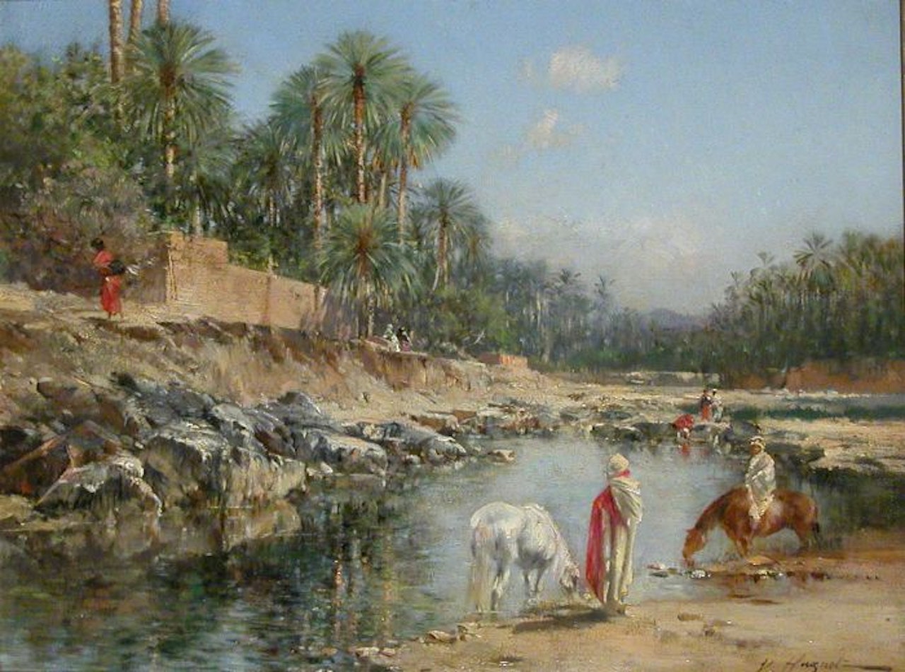 DESERT OASIS by Victor Pierre Huguet