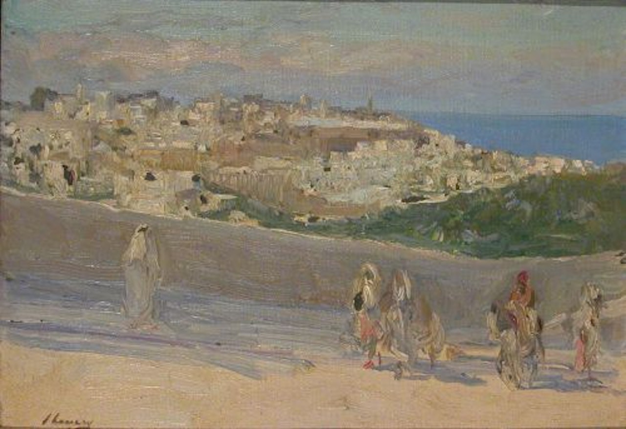 ON THE FEZ ROAD, TANGIERS by John Lavery