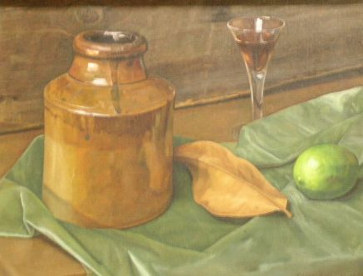 LIME IN VELVET by Luigi Lucioni