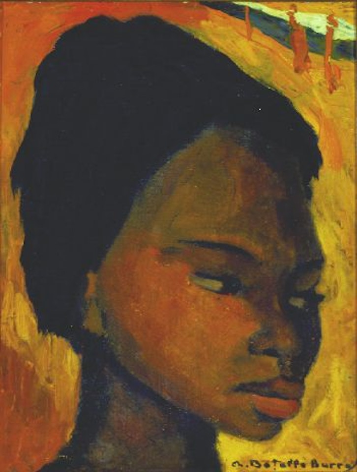 HEAD OF A CARIBBEAN GIRL by Angel Botello