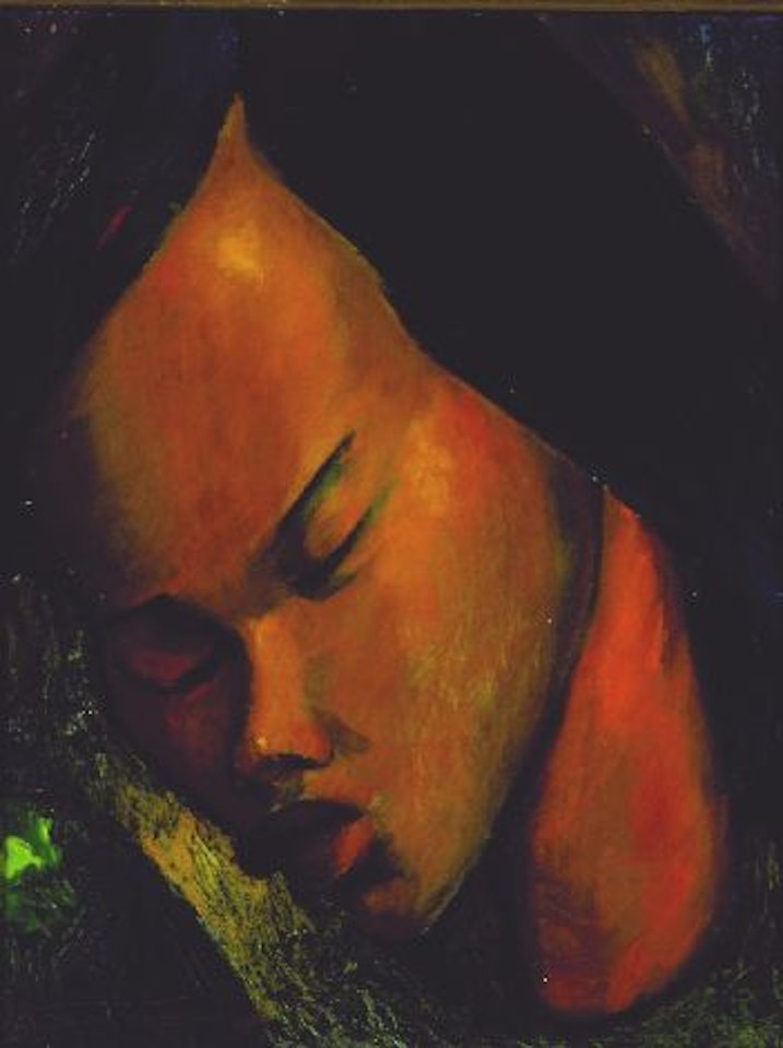 HEAD OF A YOUNG CARIBBEAN GIRL by Angel Botello