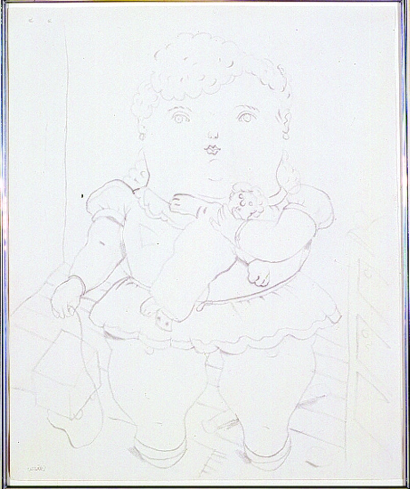 NINA CON MUNECA (Girl With Doll) by Fernando Botero