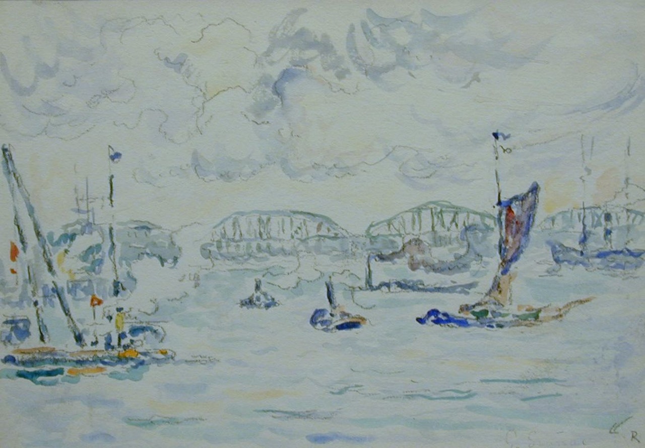LE PORT DE ROTTERDAM by Paul Signac