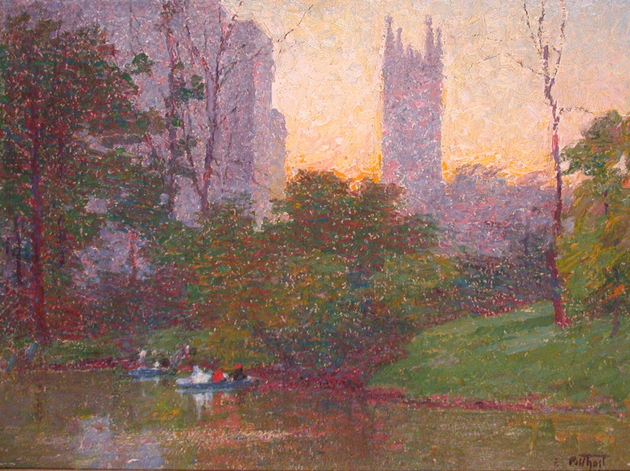 BOATING, CENTRAL PARK by Edward Henry Potthast