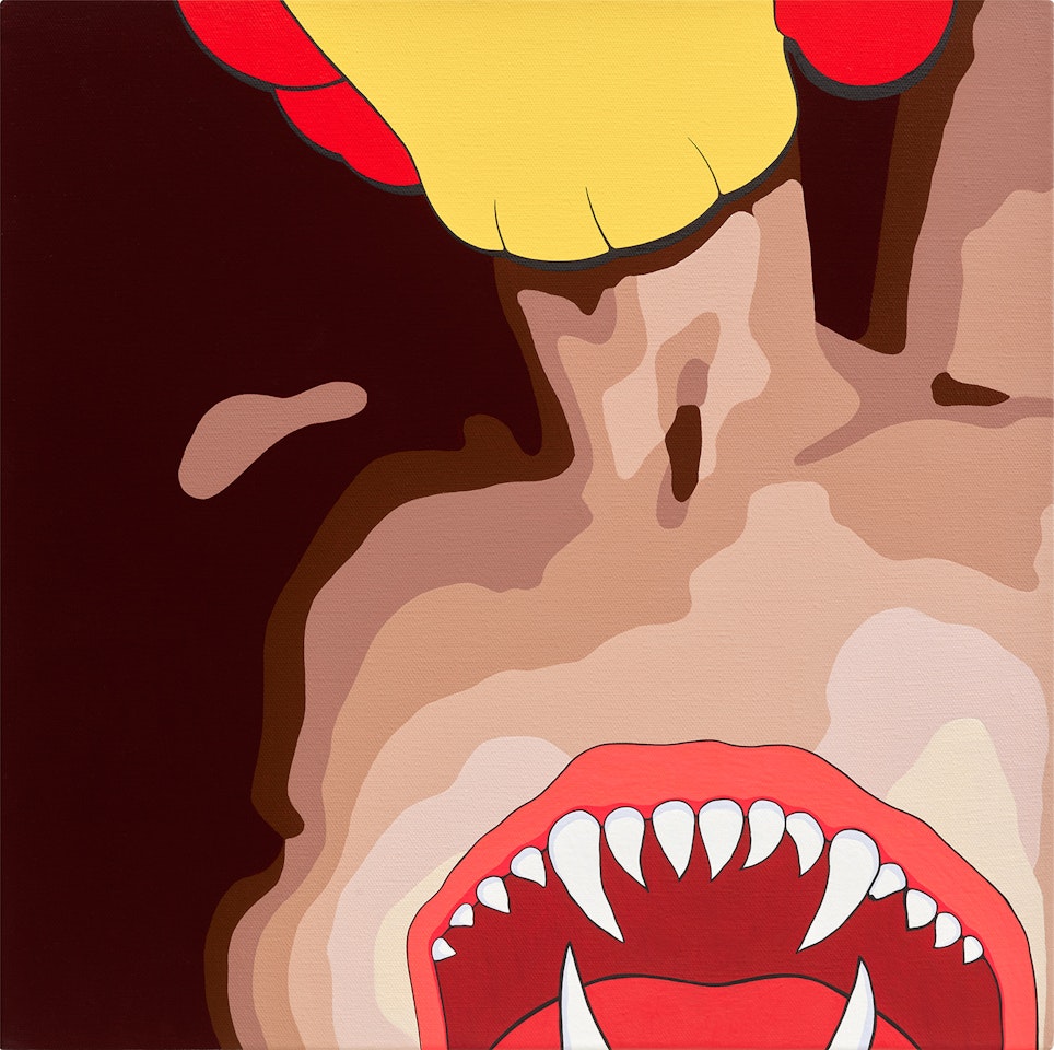 Untitled (Cat Teeth) by Kaws