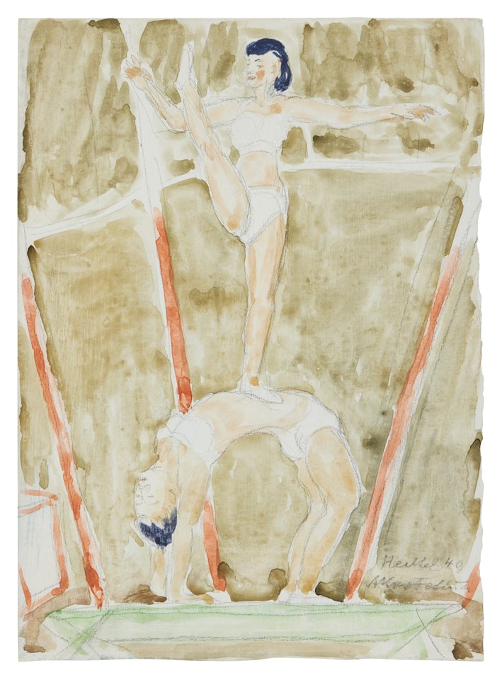 Akrobatinnen (Acrobats) by Erich Heckel