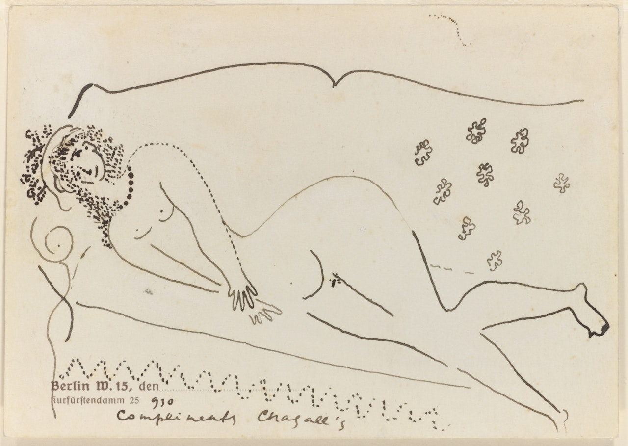 Nu couché by Marc Chagall