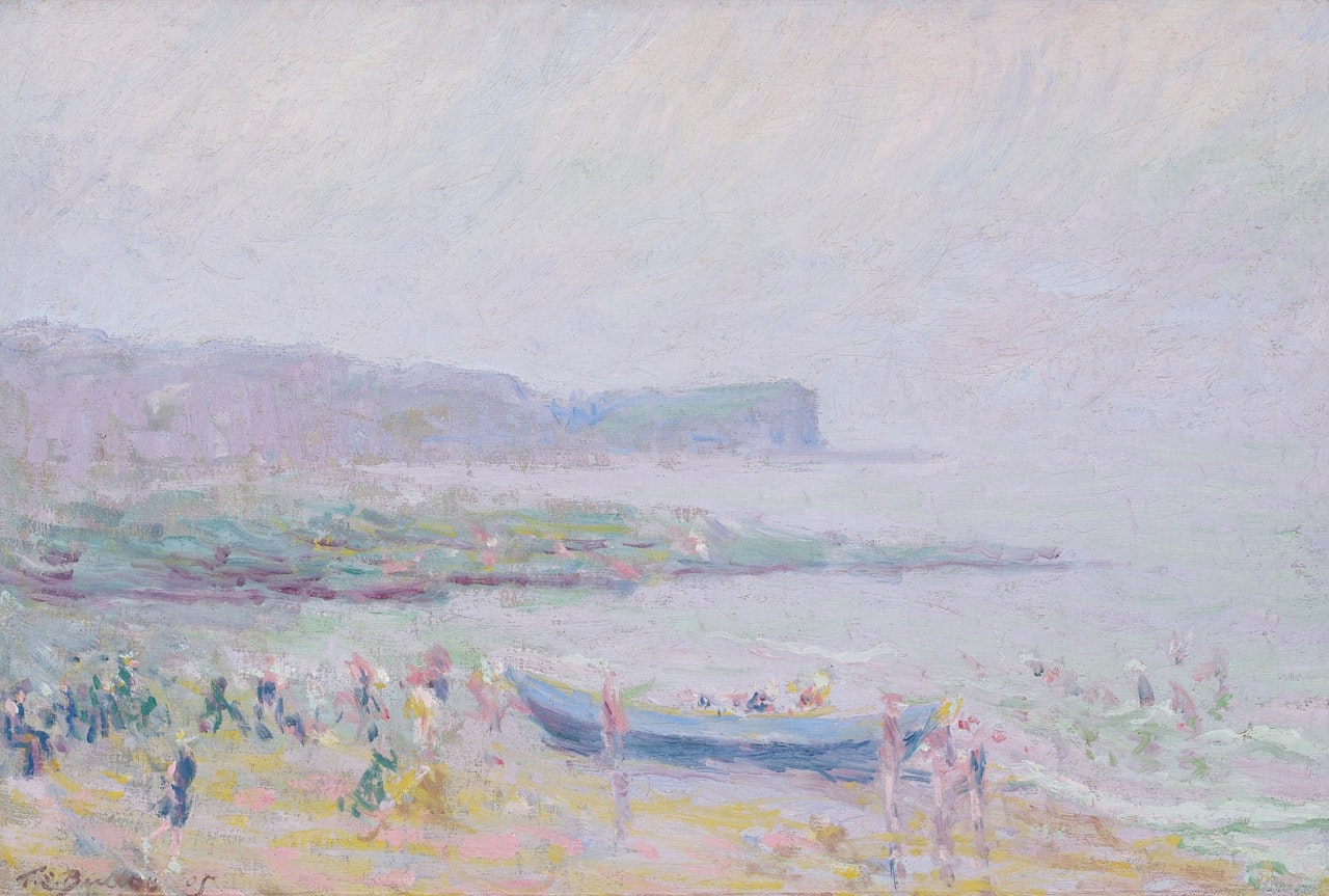 Beach at Veules-Les-Roses by Theodore Earl Butler