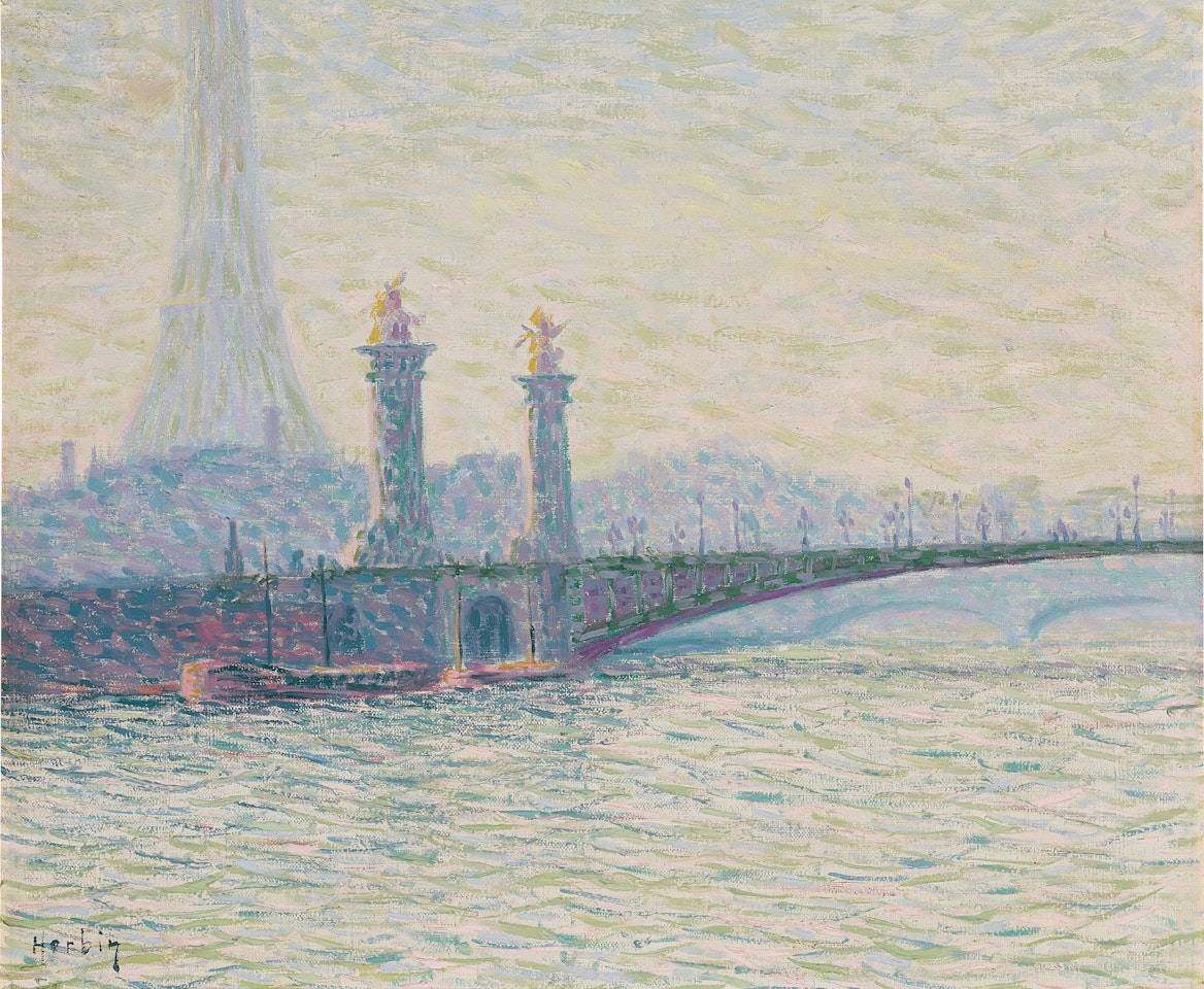 La Seine au pont Alexandre III by Auguste Herbin