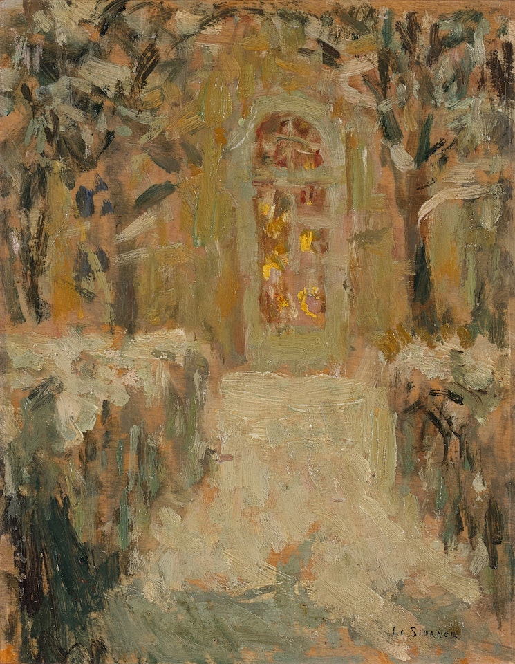 Porte sous la neige by Henri Le Sidaner