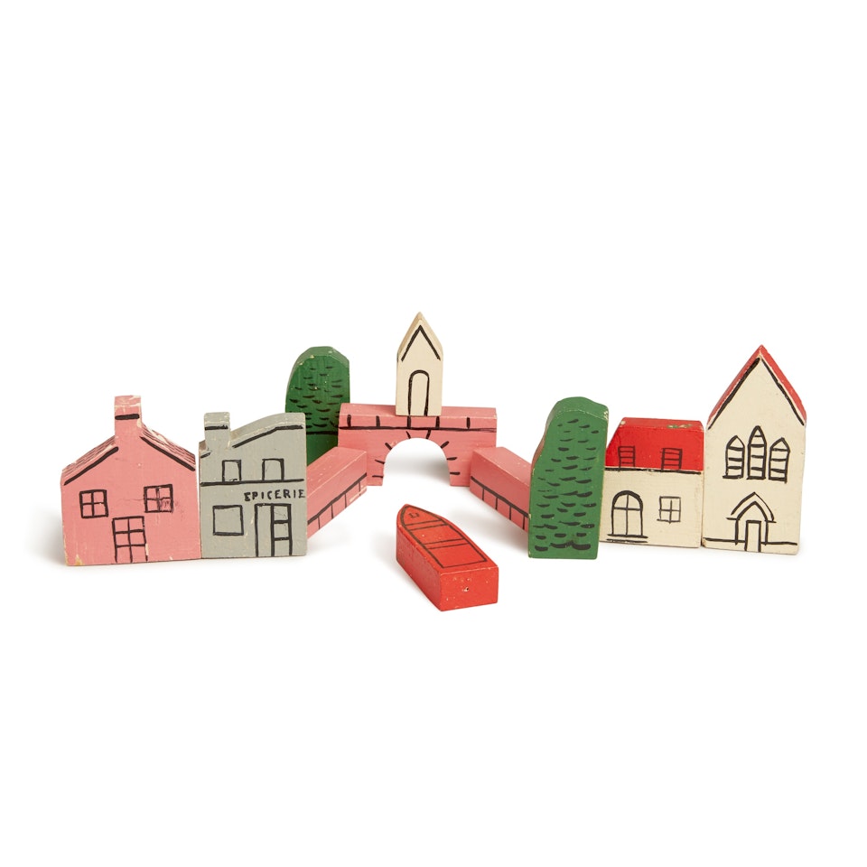 Pueblo (Le Village) by Joaquín Torres-García