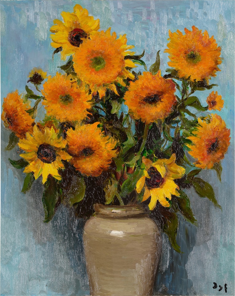 Tournesols au pot Vincent by Marcel Dyf