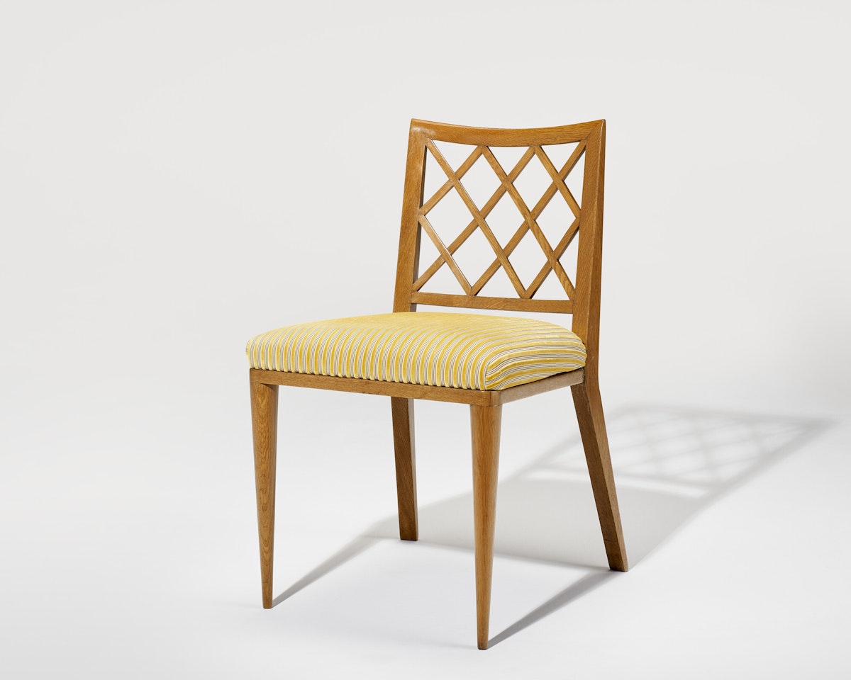 "Croisillon" Side Chair by Jean Royere