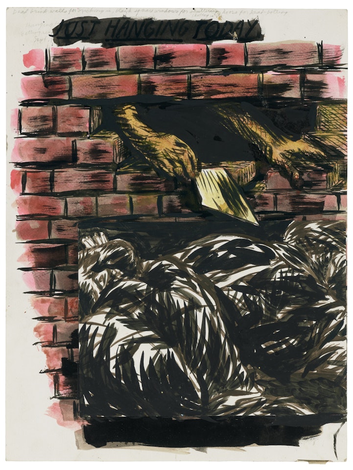 Untitled (Dead Brick Walls...) by Raymond Pettibon