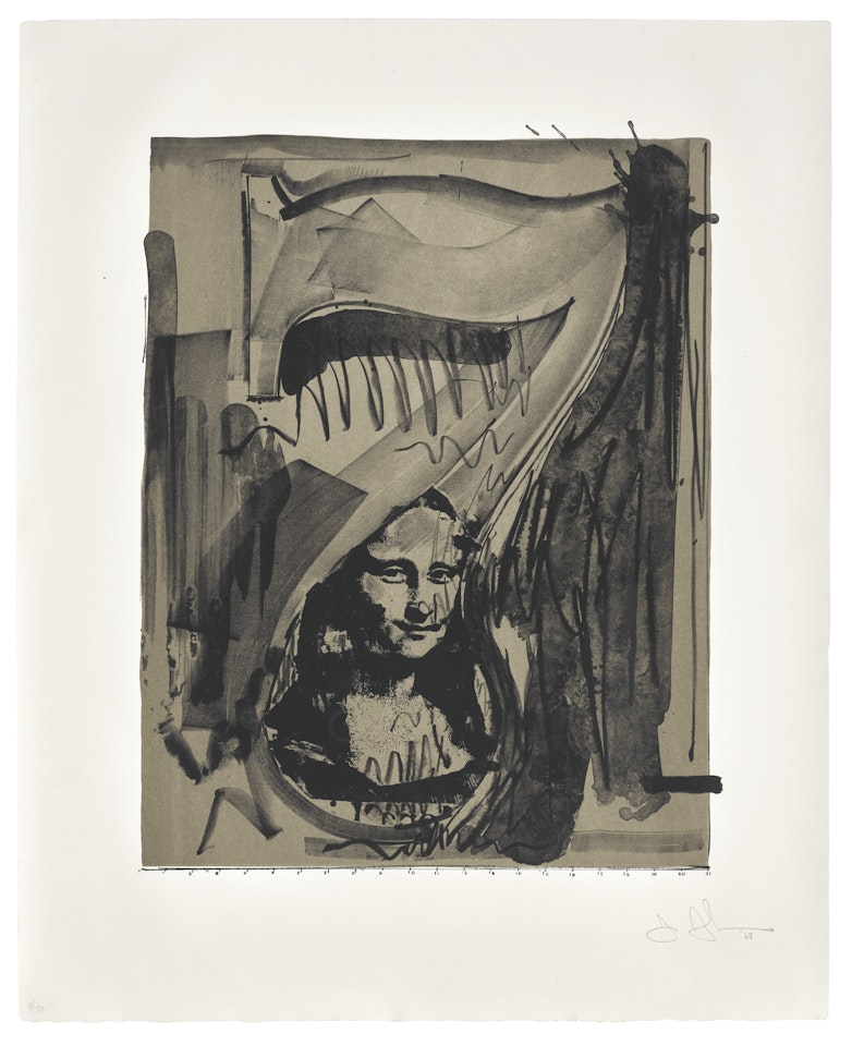Figure 7, from Black Numeral Series by Jasper Johns