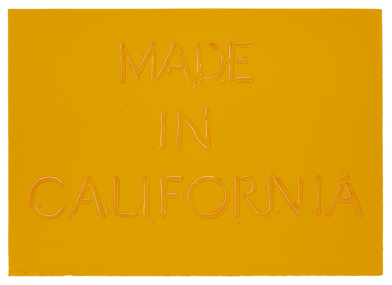 Made in California by Ed Ruscha