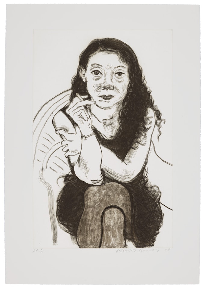 Brenda with Cigarette by David Hockney