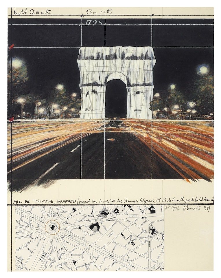 Arc de Triomphe, Wrapped, Project for Paris by Christo