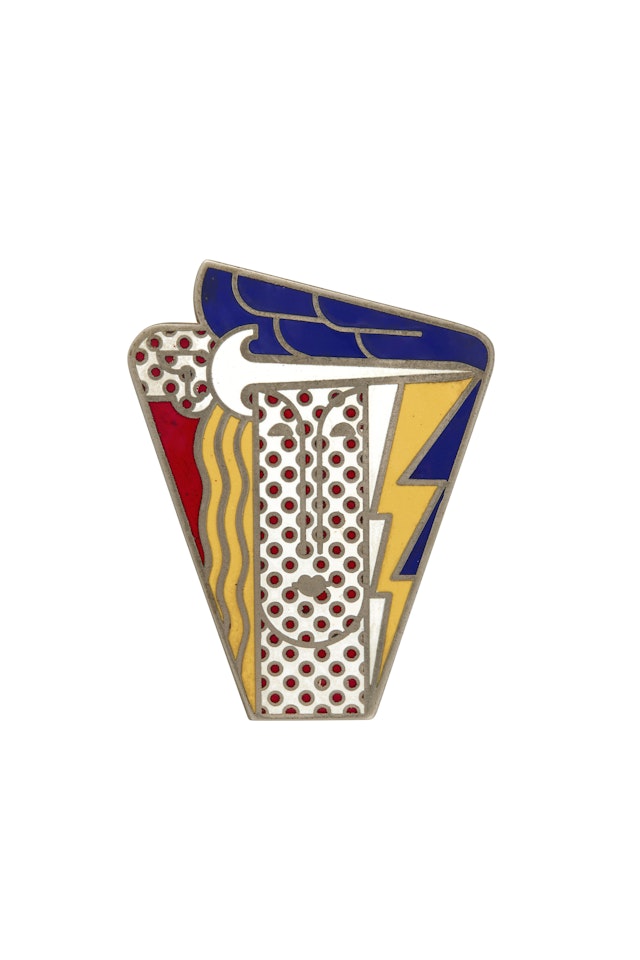 Modern Head Brooch by Roy Lichtenstein