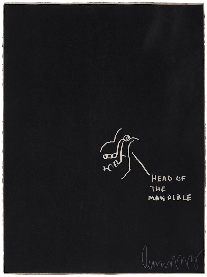 Untitled (Head of the Mandible), from Anatomy by Jean-Michel Basquiat