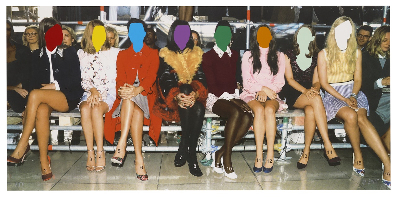 Front Row : Numbered Legs by John Baldessari