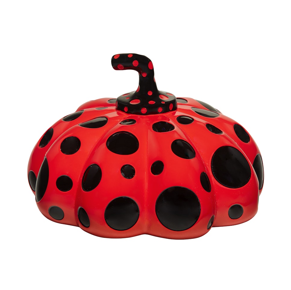 Naoshima Red Pumpkin by Yayoi Kusama