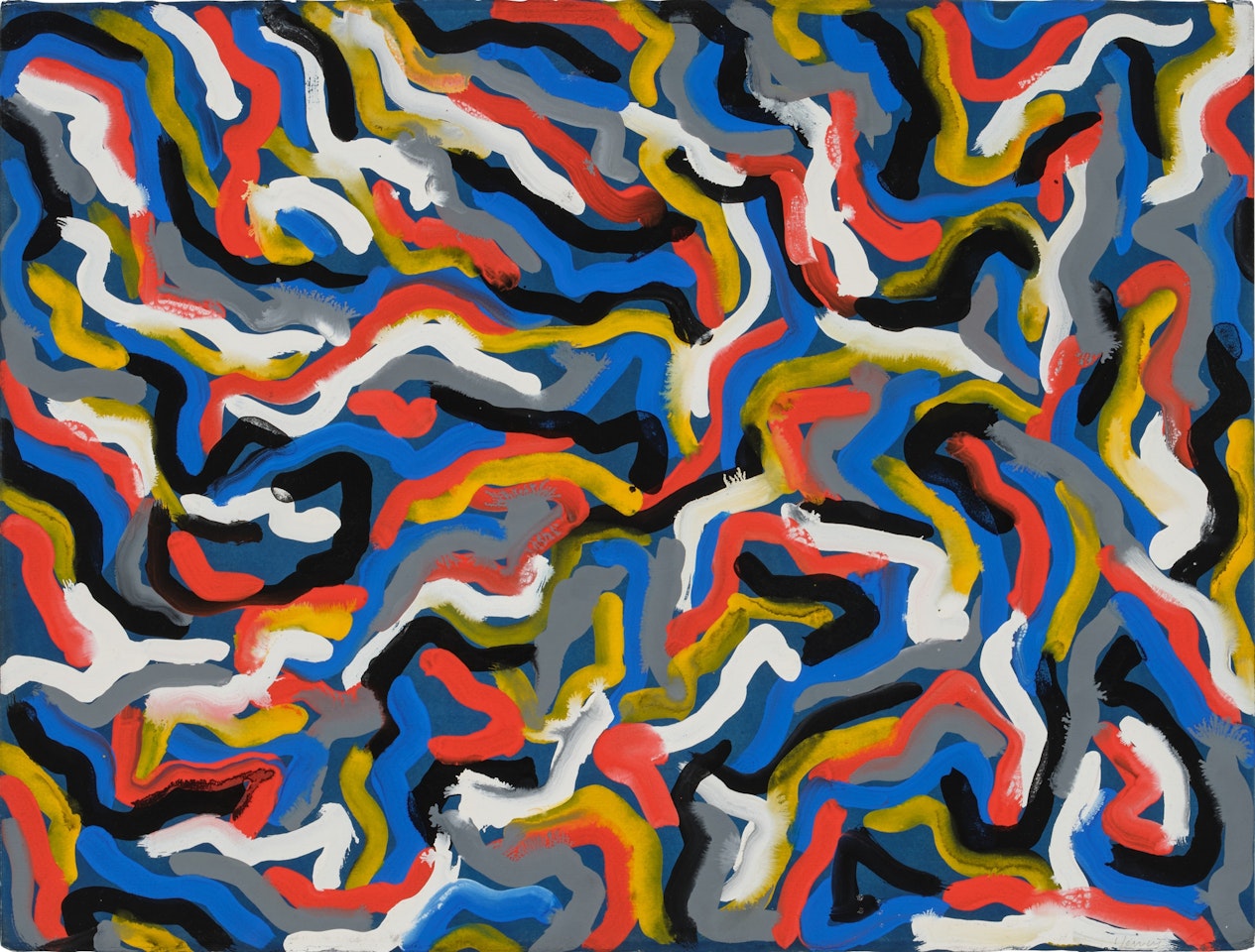 Squiggly Brushstrokes by Sol LeWitt