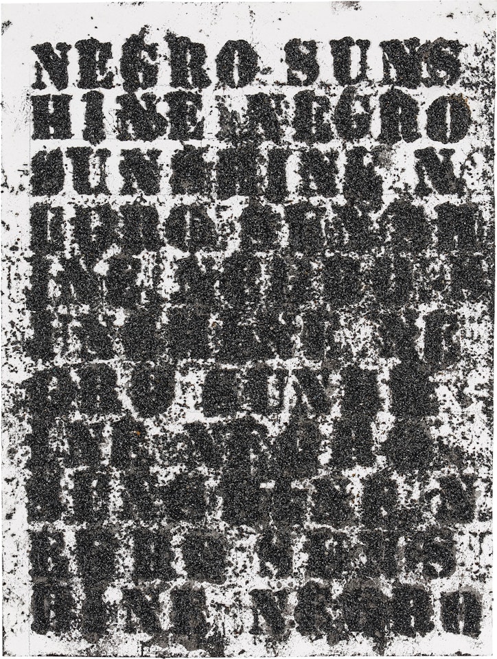 Study for Negro Sunshine #102 by Glenn Ligon