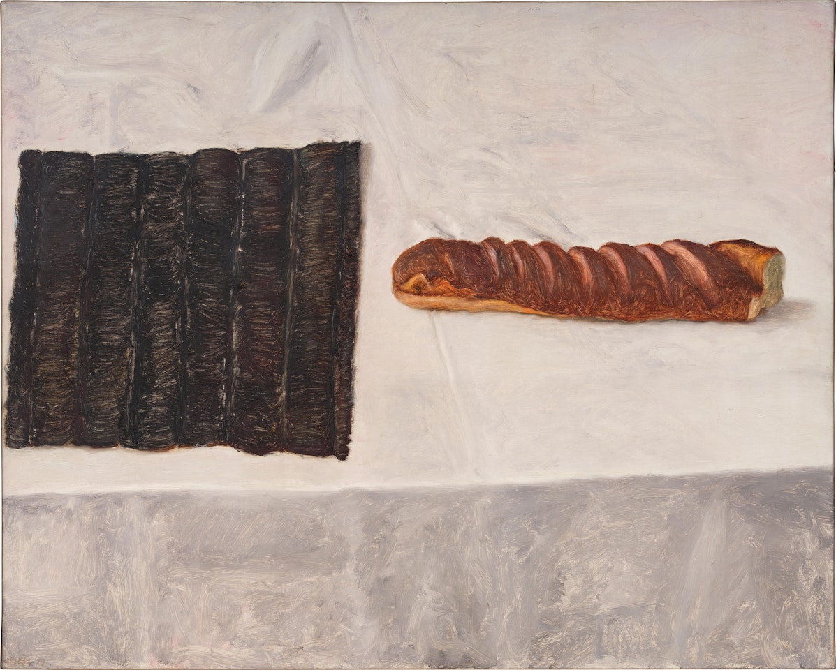 Black Mat and Dry Bread by Avigdor Arikha