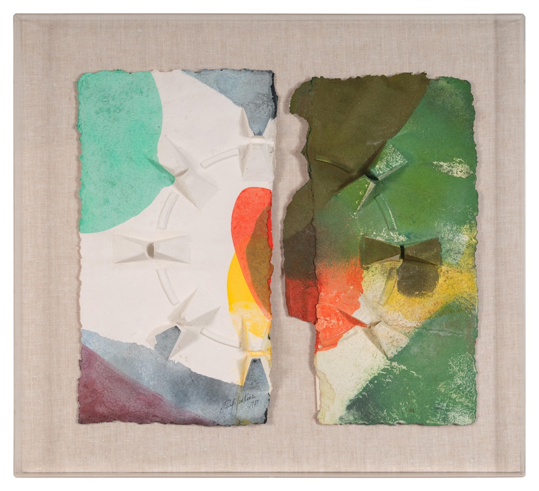 Untitled (Mandala Meditation Sundial) by Paul Jenkins