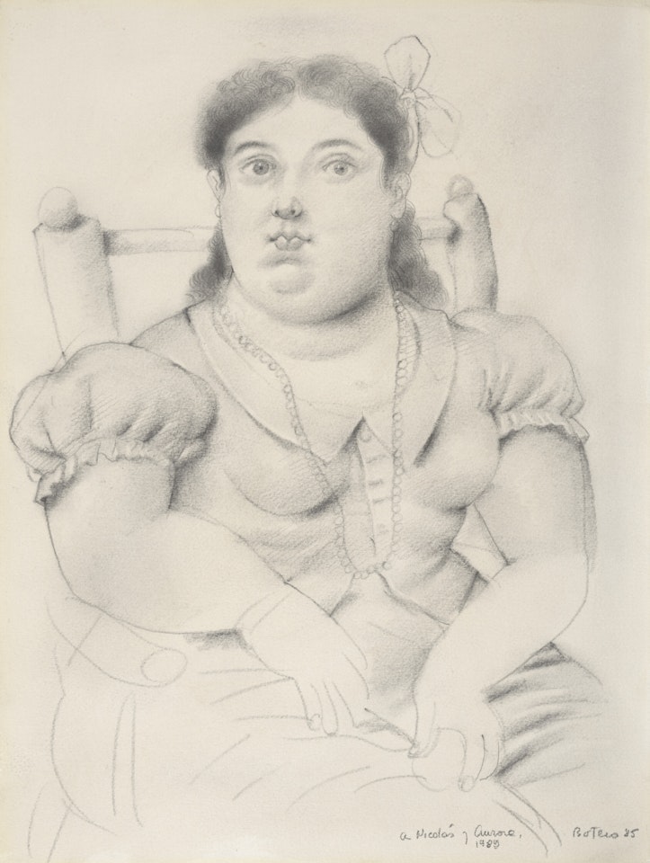 Seated Woman by Fernando Botero