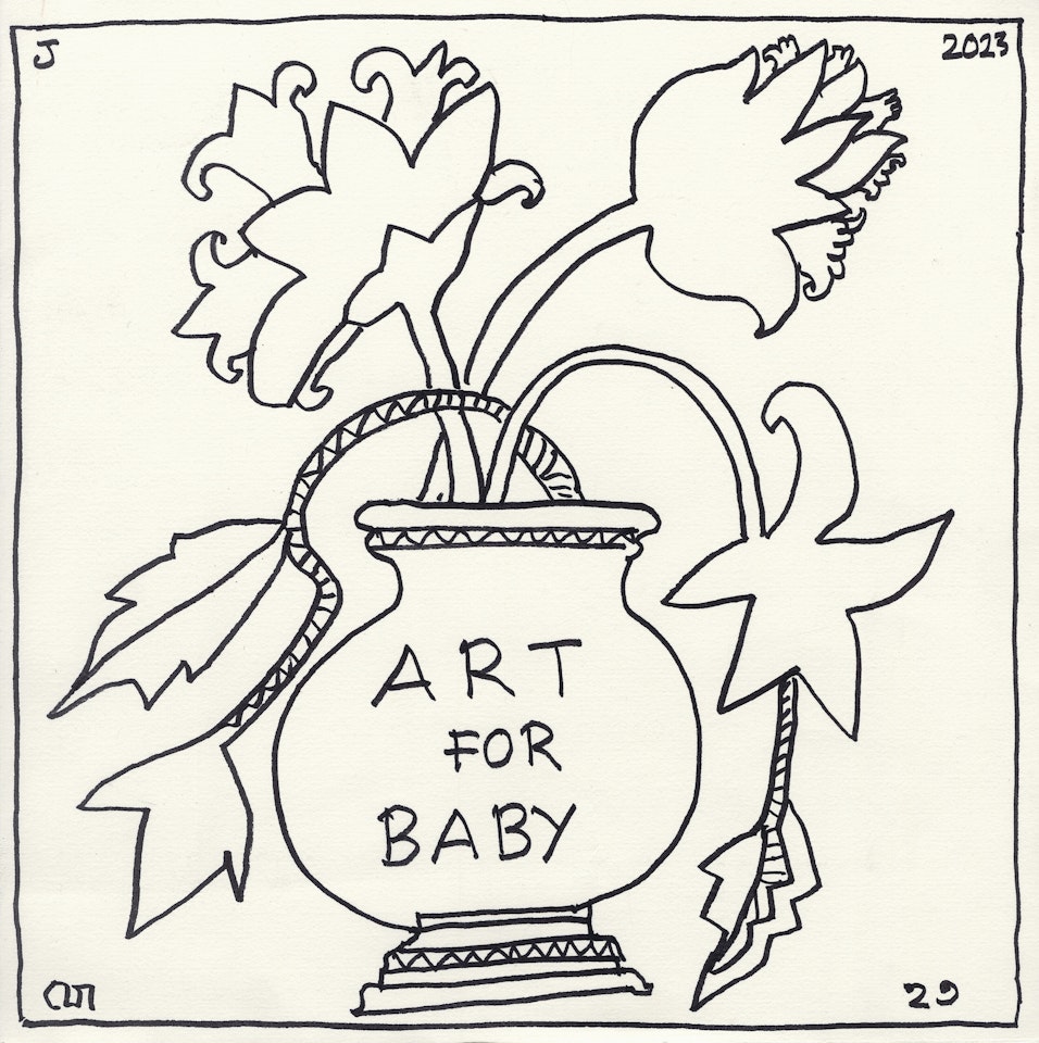 Untitled (Art for Baby) by Jogen Chowdhury