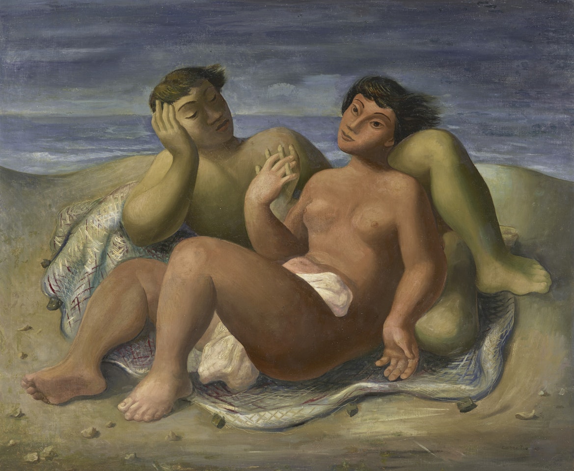 Couple on the Beach by Mario Carreno