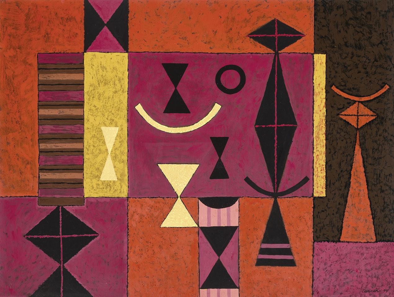 Red Abstract by Mario Carreno