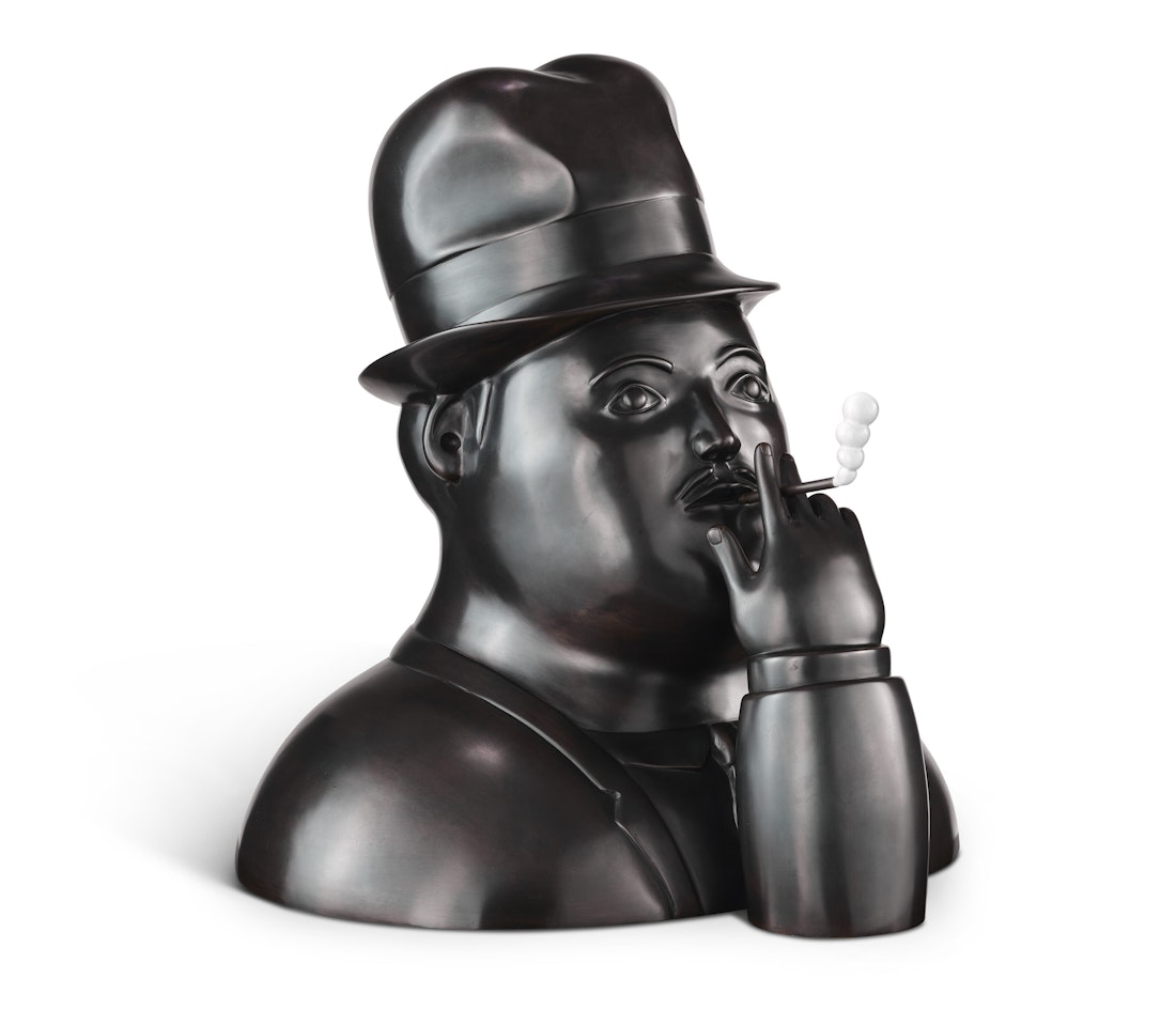 Hombre que fuma by Fernando Botero