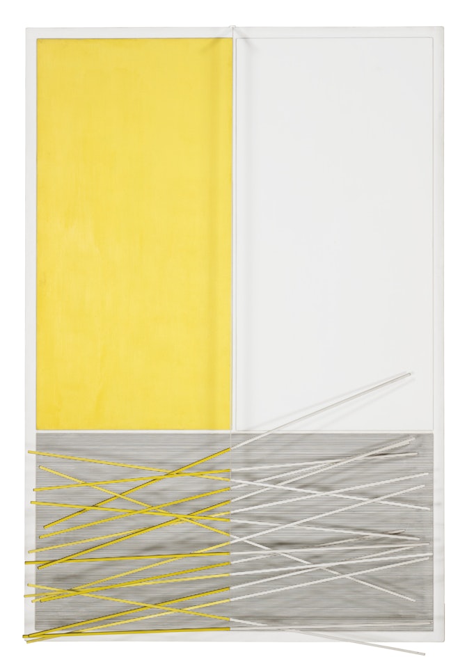 Barres et Rectangles Jaunes et Blancs by Jesus Rafael Soto