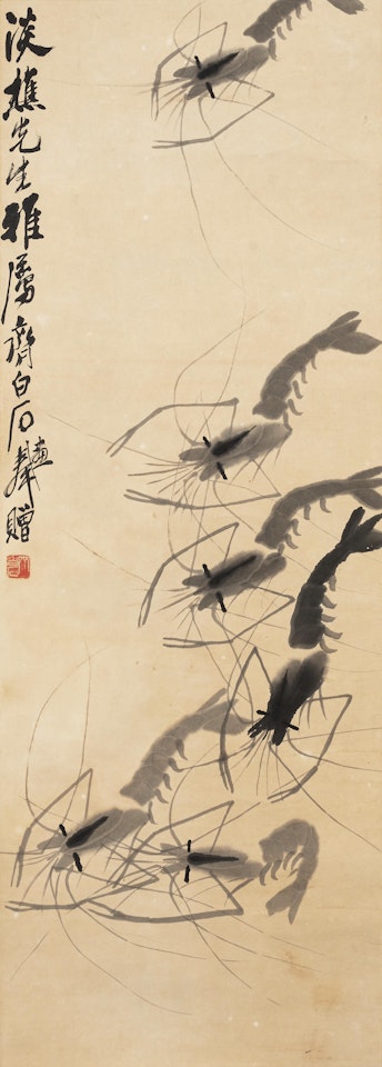 Shrimp and Morning Glory by Qi Baishi