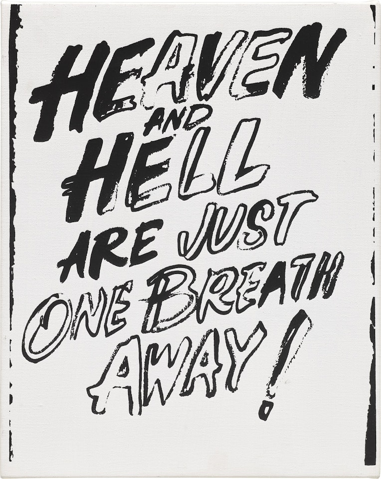 Heaven and Hell Are Just One Breath Away (Positive) by Andy Warhol