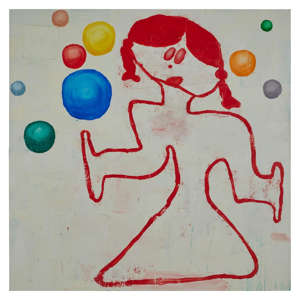 Painting with Balls by Donald Baechler