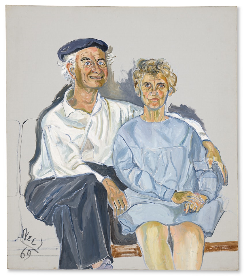 Linus and Ava Helen Pauling by Alice Neel