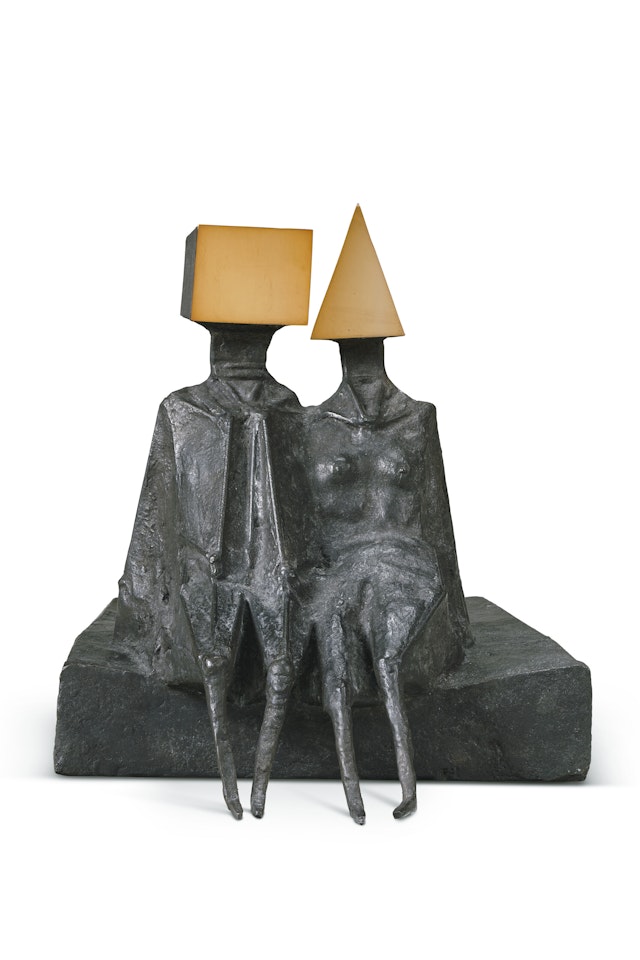 Sitting Couple on Base II by Lynn Chadwick