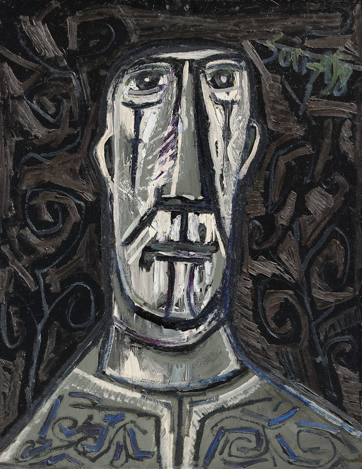Head of a Man by Francis Newton Souza