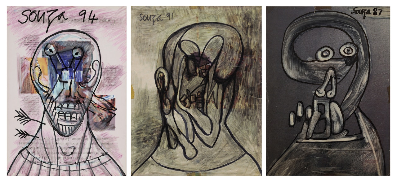 Untitled (Heads) by Francis Newton Souza