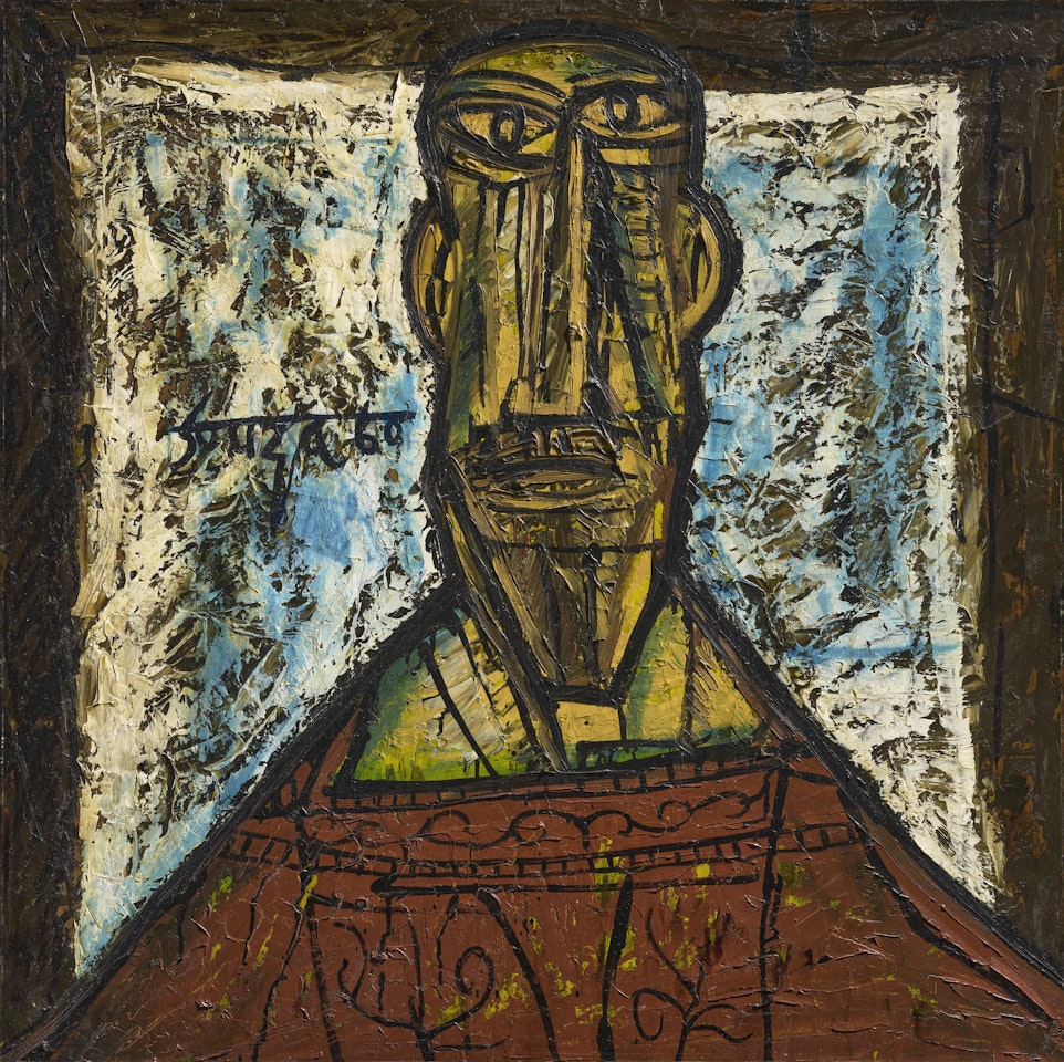 Untitled (Head of a Cardinal) by Francis Newton Souza
