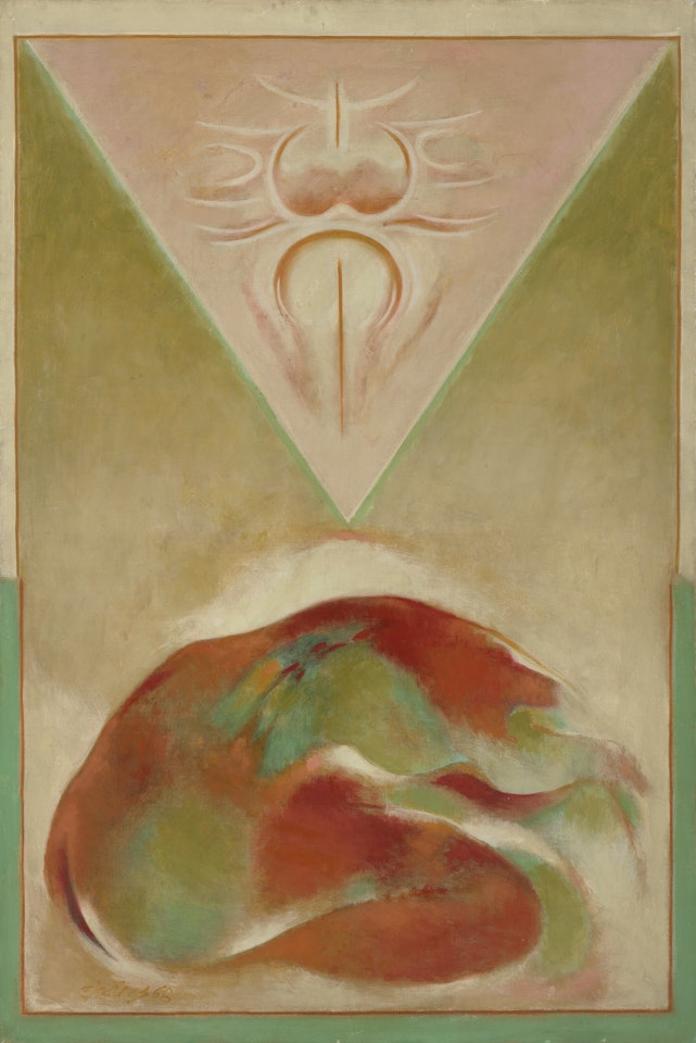 Untitled (Pyramid) by Gulam Rasool Santosh