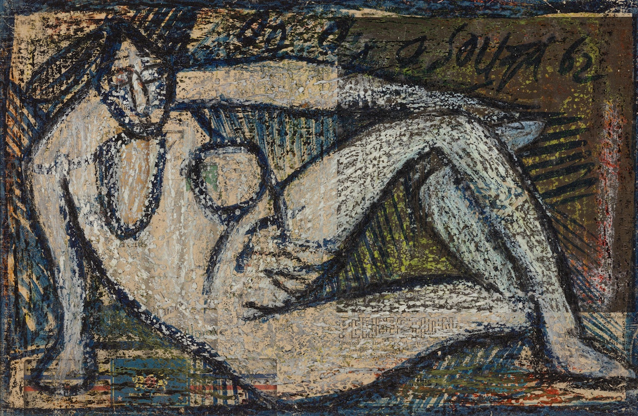 Untitled (Reclining Nude) by Francis Newton Souza