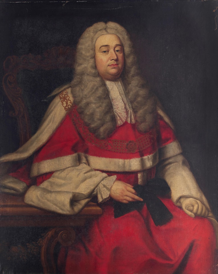 A portrait of a gentleman reported to be Sir John Barnewall by English School